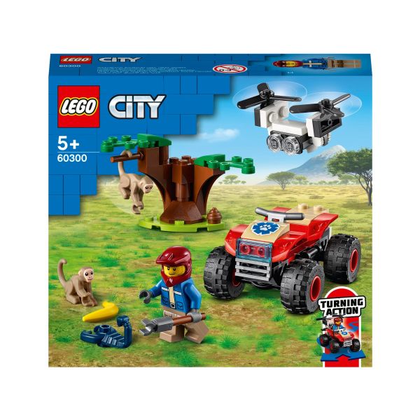 Lego City Quad Ratowników Dzikich Zwierząt 60300