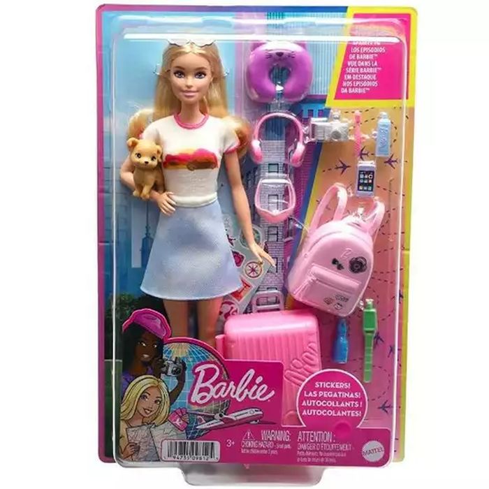 Barbie Malibu w Podróży z pieskiem HJY18