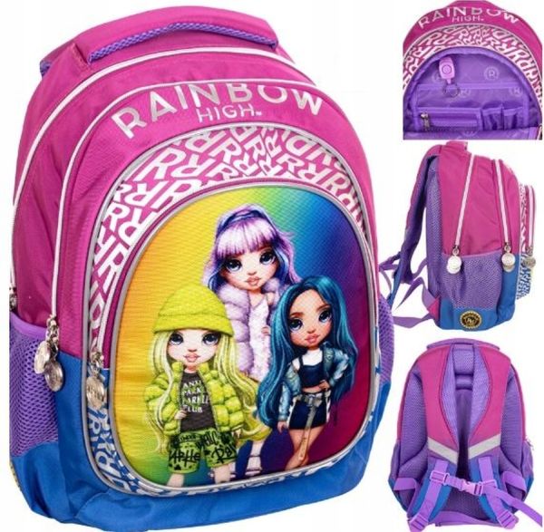 Plecak Szkolny RAINBOW HIGH SILVER STYLE, AB330