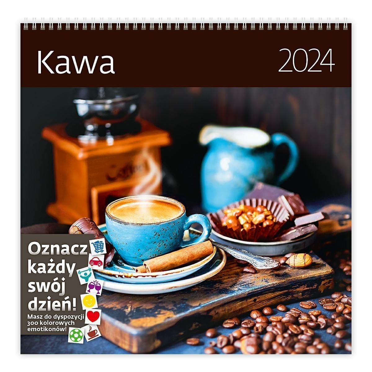 KALENDARZ 30/30 Z NAKLEJKAMI kawa