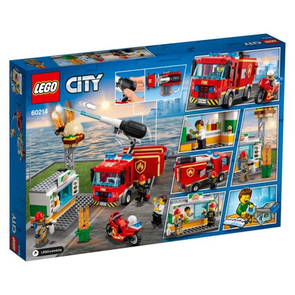 LEGO CITY NA RATUNEK W PŁONĄCYM BARZE 60214