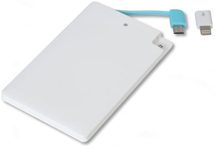 OMEGA power bank 2000mAh Karta biały 42805 lighting polimer - Henryx24