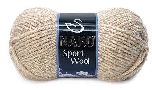 włóczka SPORT WOOL kolor: 23116/beż