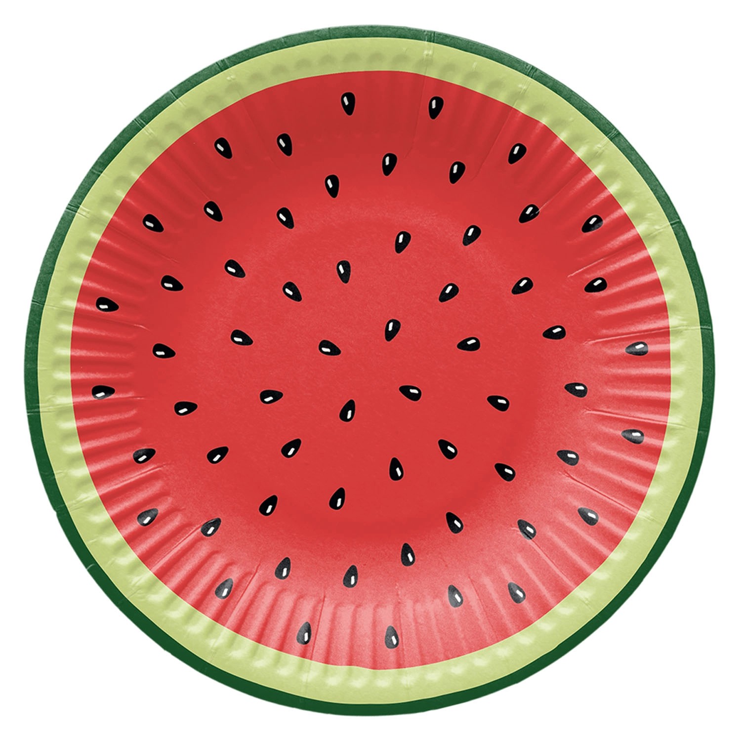 Talerze papierowe TASTY WATERMELON - śr. 18 cm