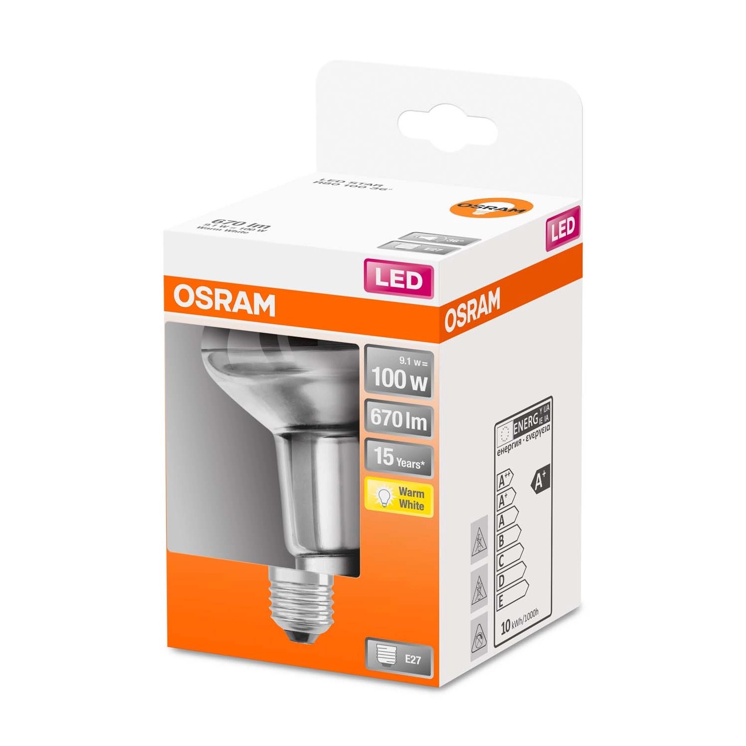 Osram Żarówka LED STAR R80 100 GL 9,1W E27 670 lm 2700K
