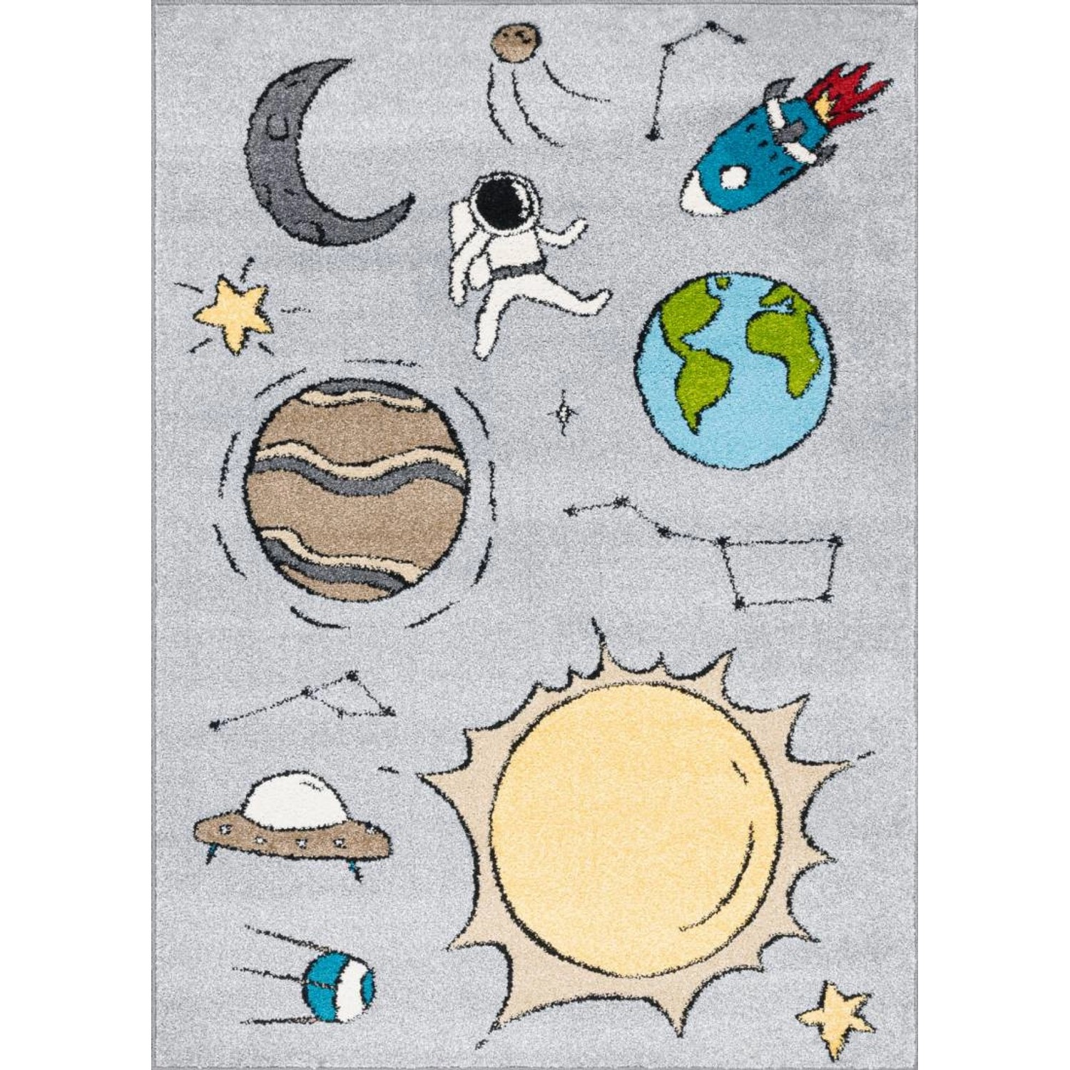 Dywan FUNKY TOP Cosmic szary 80 x 120 cm