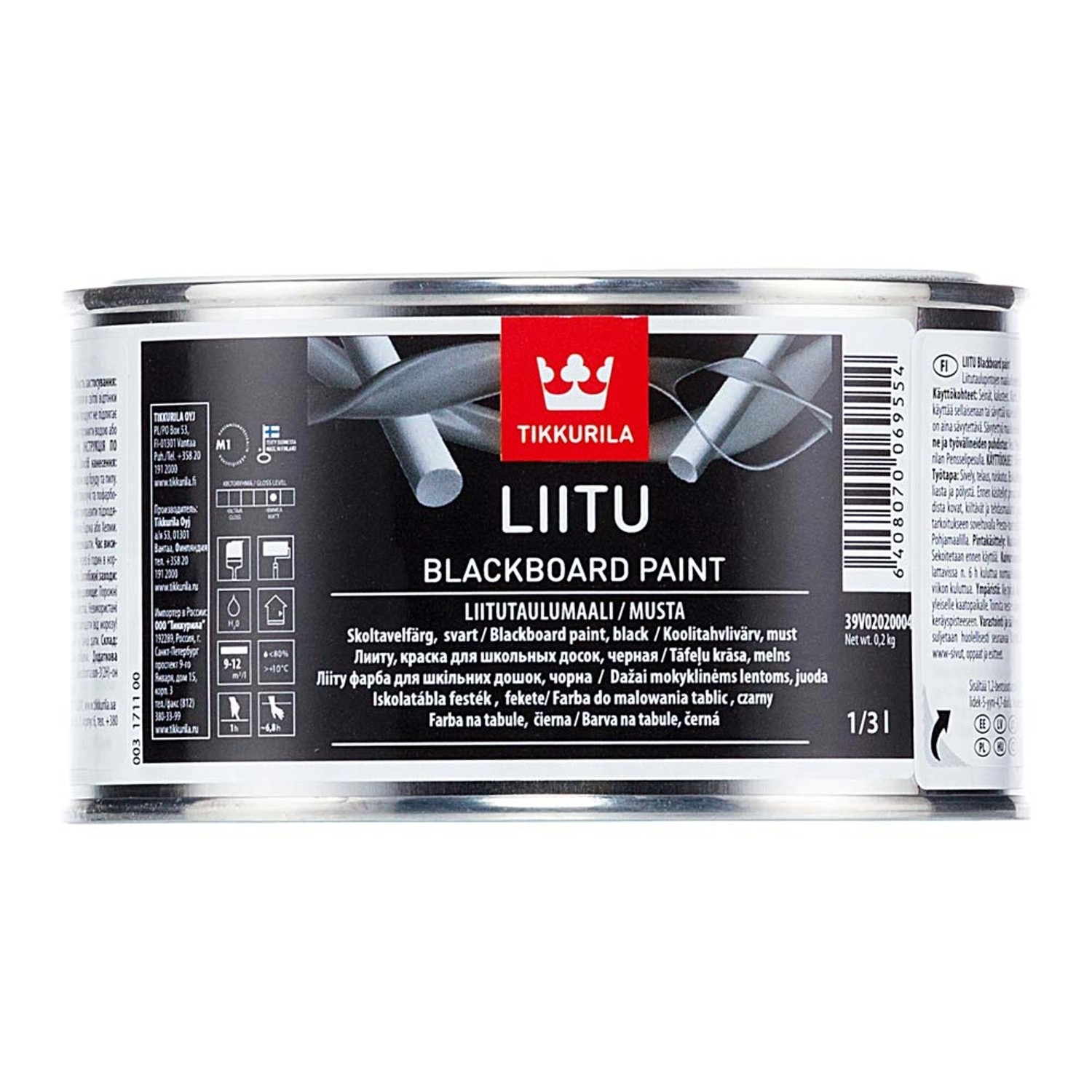 Farba tablicowa Tikkurila Liitu czarna 0,33L