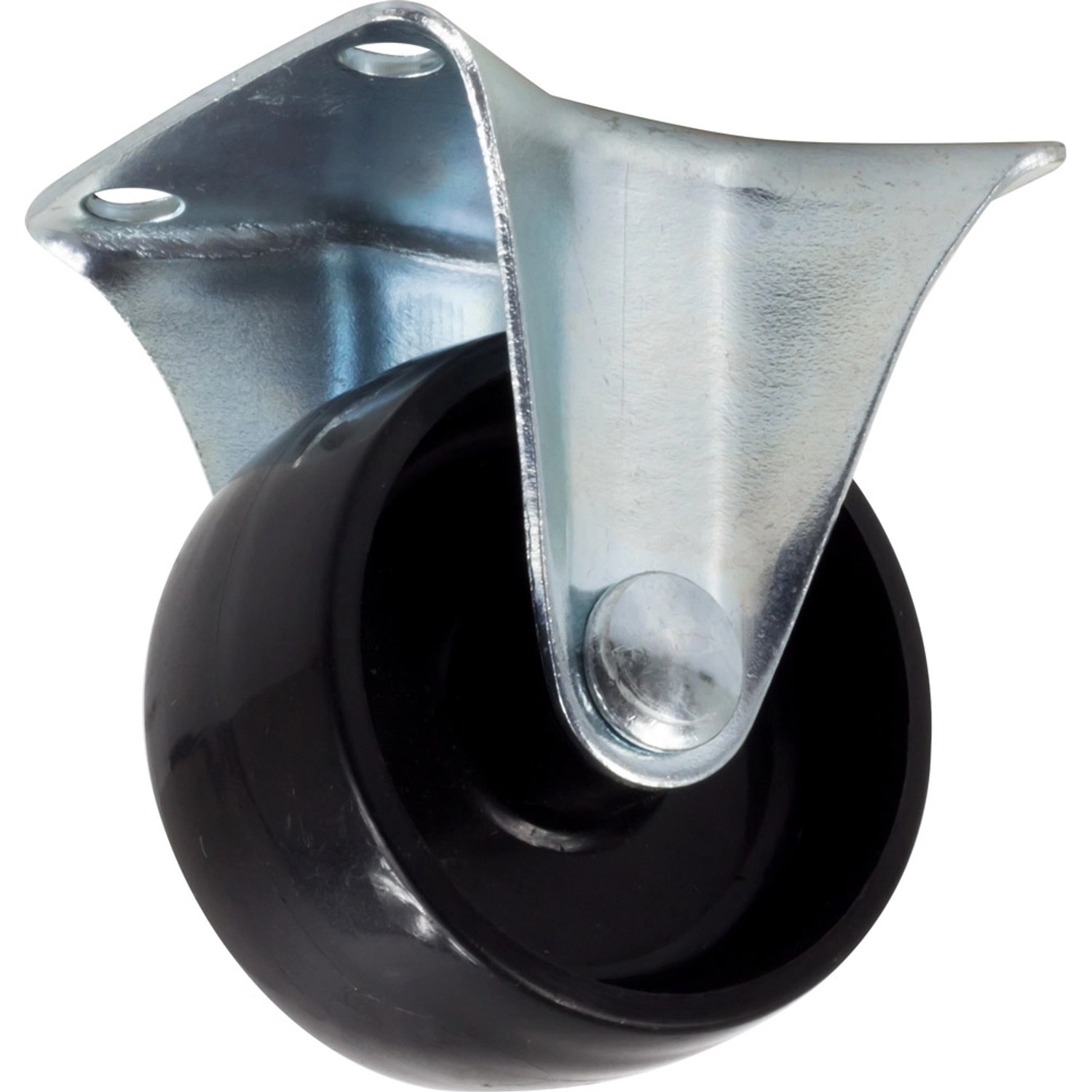 Domino Koło z płytką stałą 50mm 30kg plastik