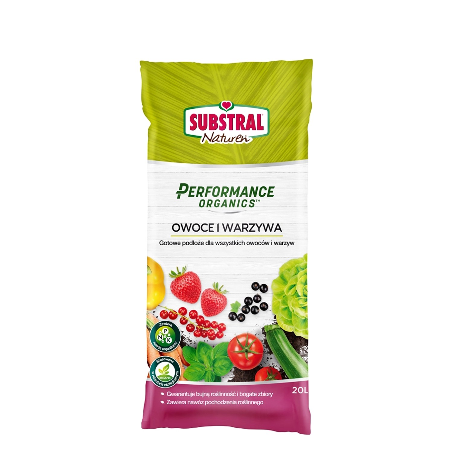Podłoże do Warzyw / Owoców Substral Naturen - 20 l.