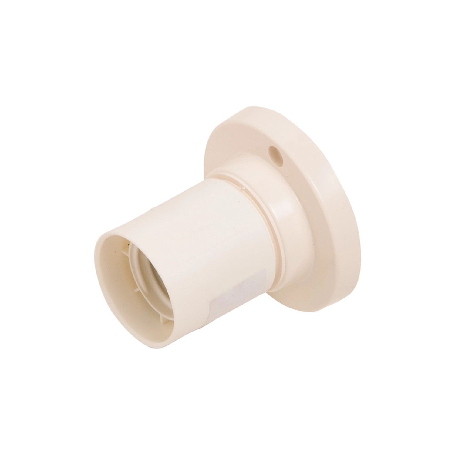 LUX Oprawka sufitowa E27 75W biała 4A