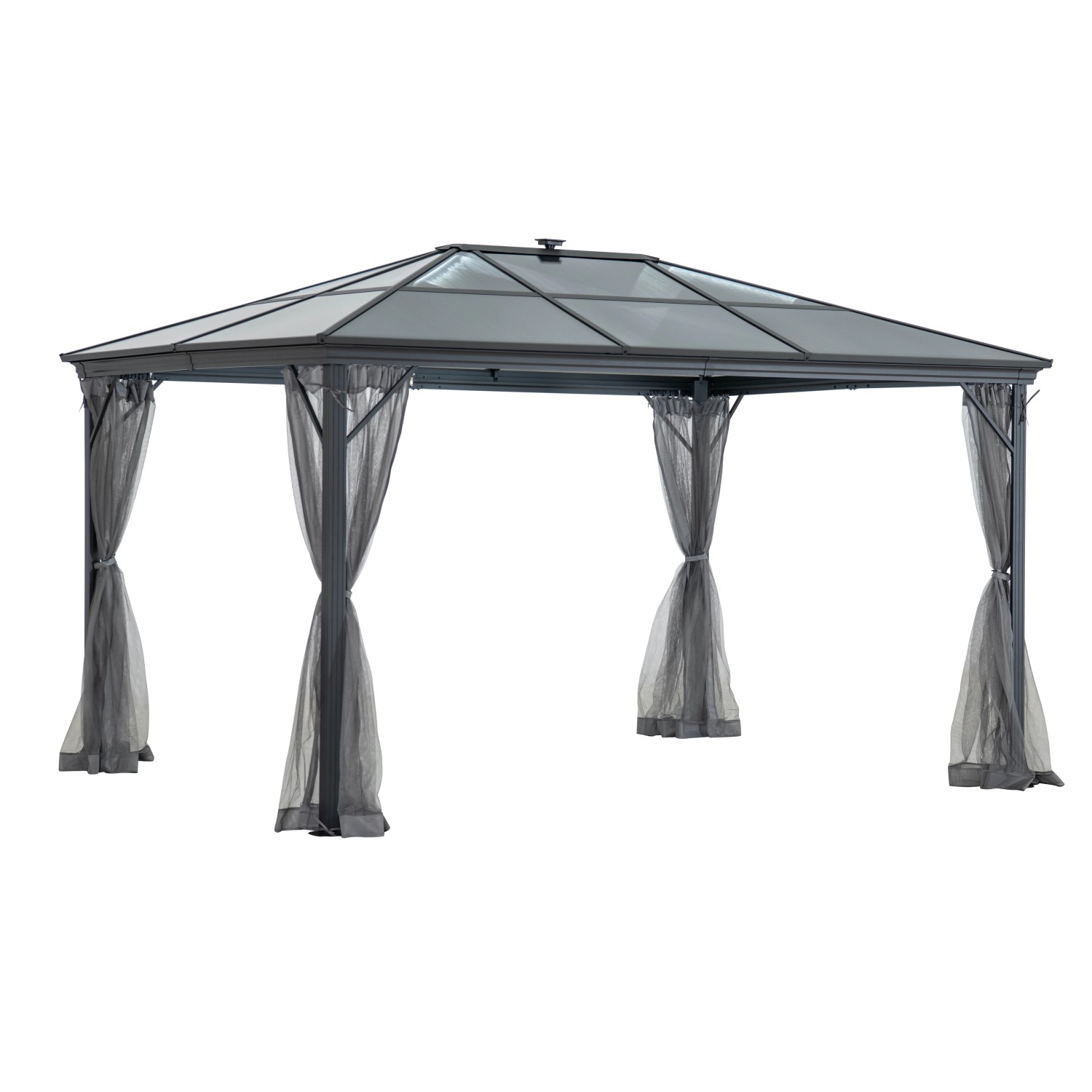 Pawilon ogrodowy LARDOS LED aluminium - 3 x 4 m
