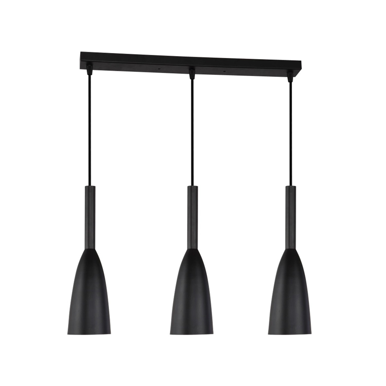 Light Prestige Lampa wisząca SOLIN linia czarna 3xE27