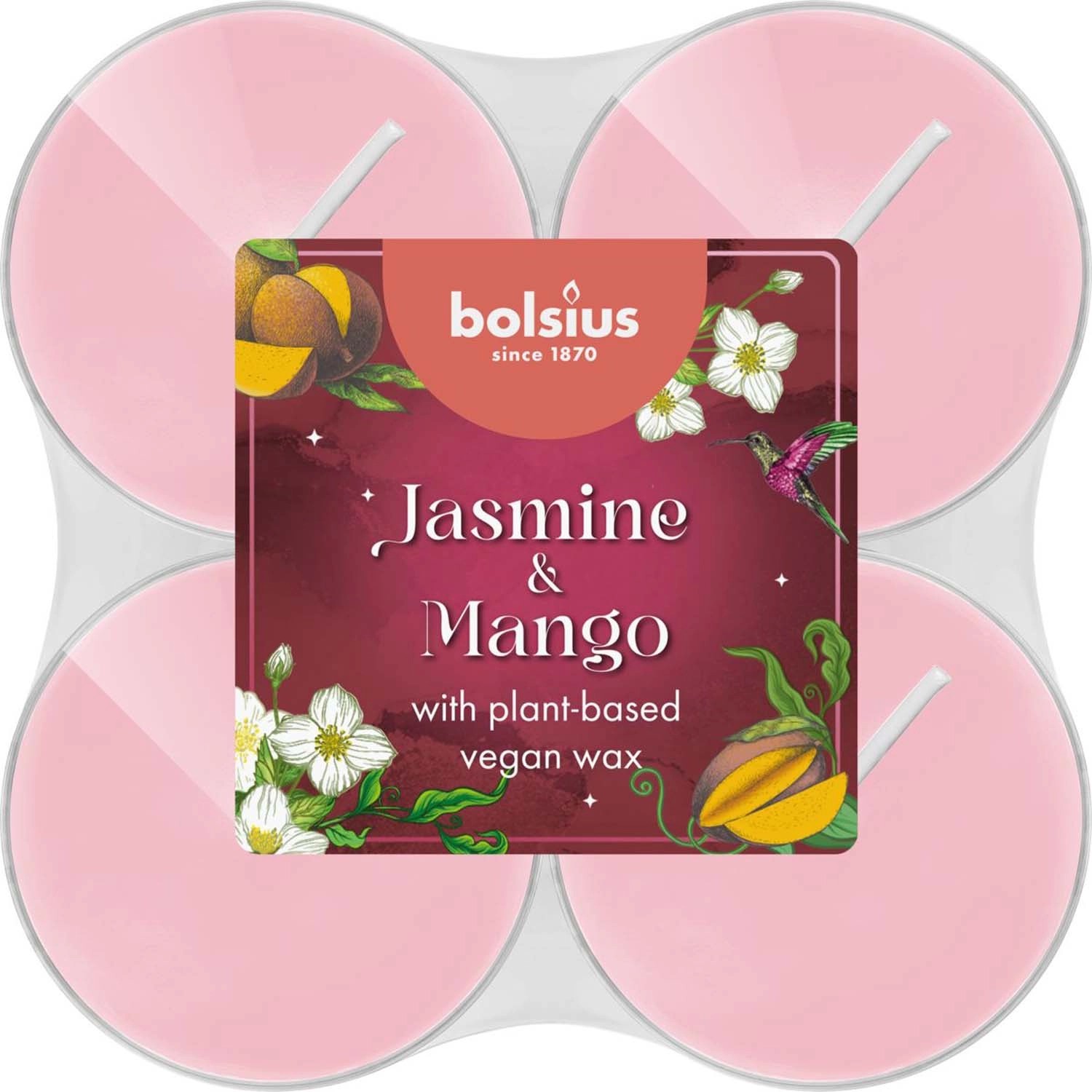 Świeca Tea light zap. Floral maxi jaś/man - 8 szt.