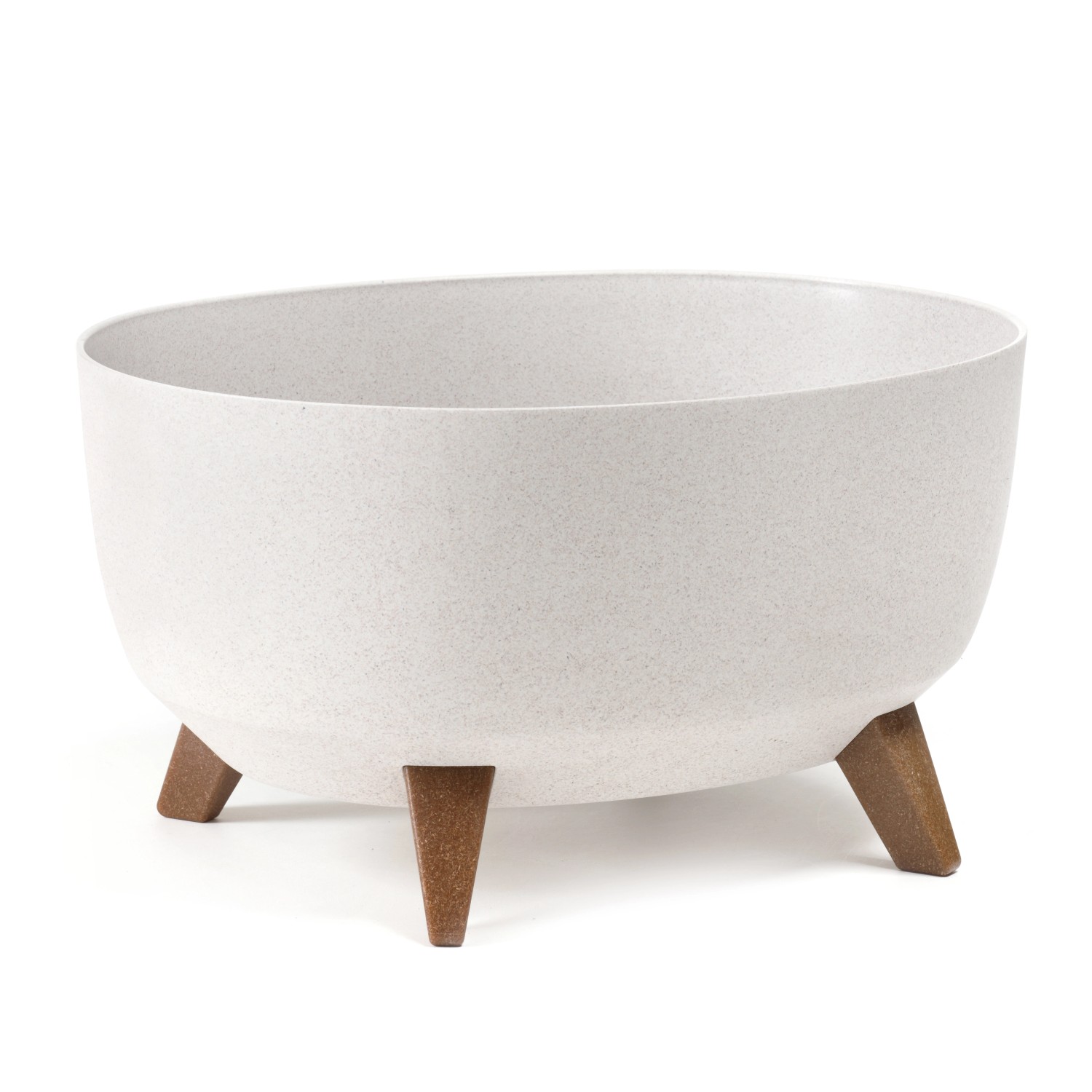 Misa Roma Eco wood owalna biała - szer. 43 cm