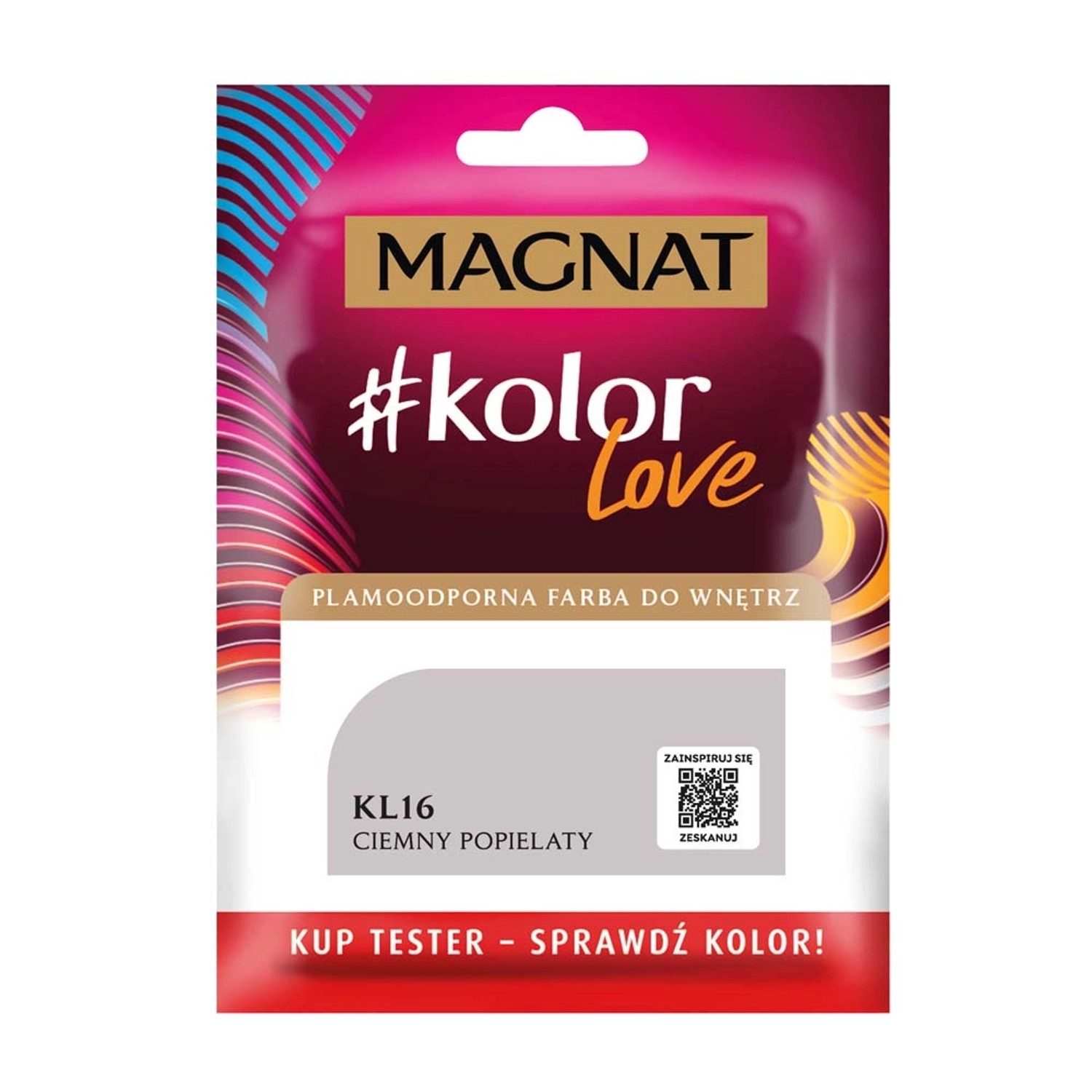 Tester farby Magnat KolorLove ciemny popielaty - 25 ml