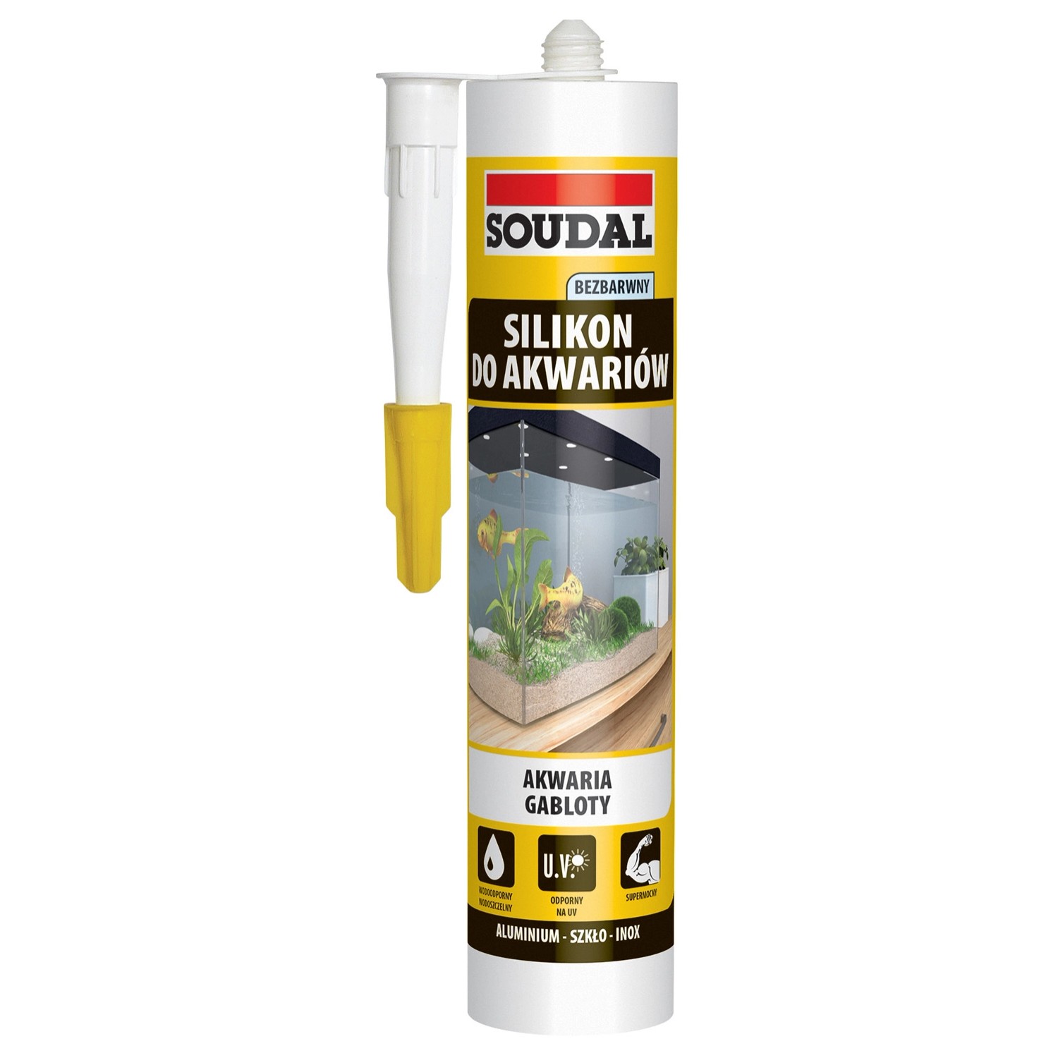 Soudal Silikon akwarystyczny 280 ml bezbarwny