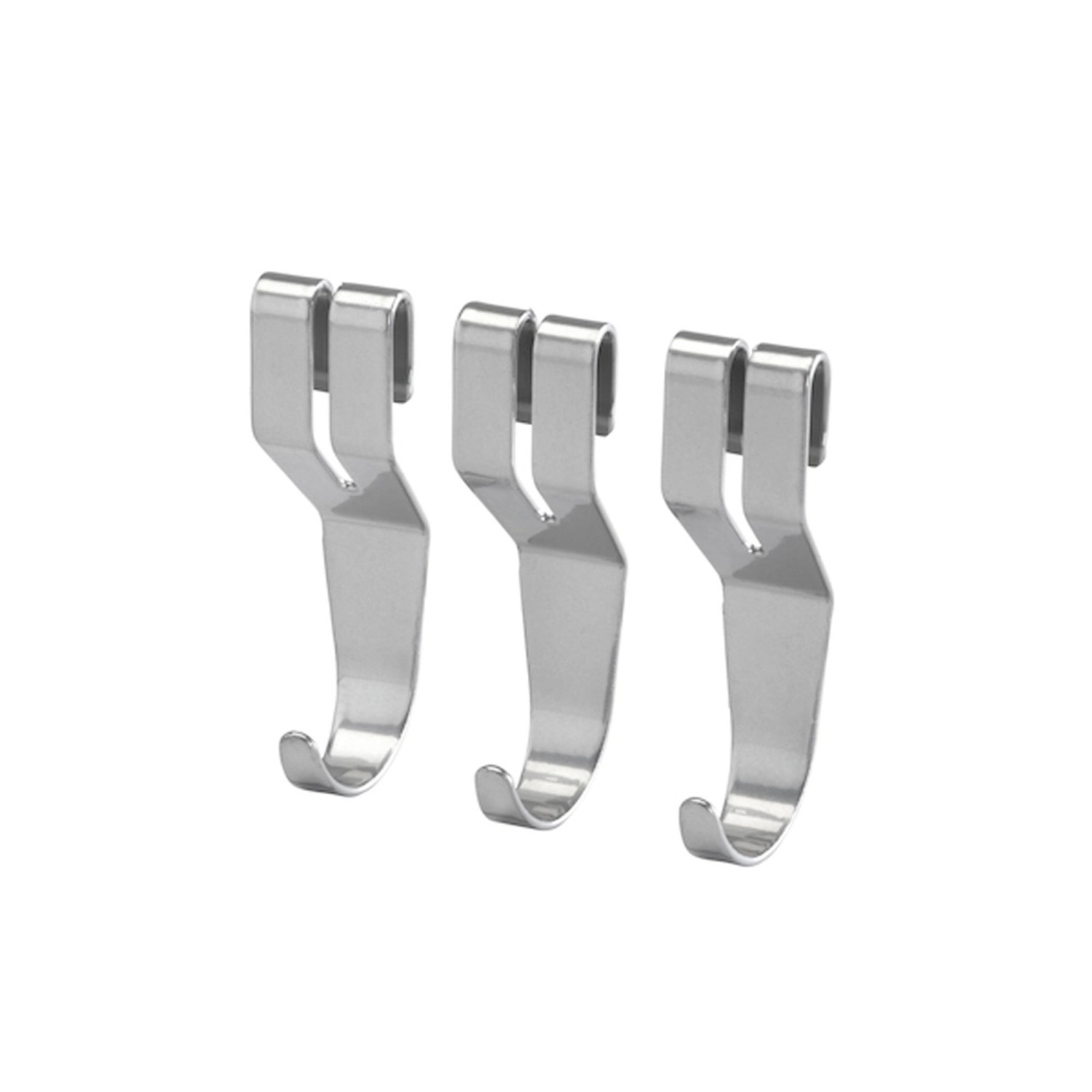 Zestaw 3 wieszaków do półki ażurowej platinum 8,1 cm x 3 cm x 2,3 cm