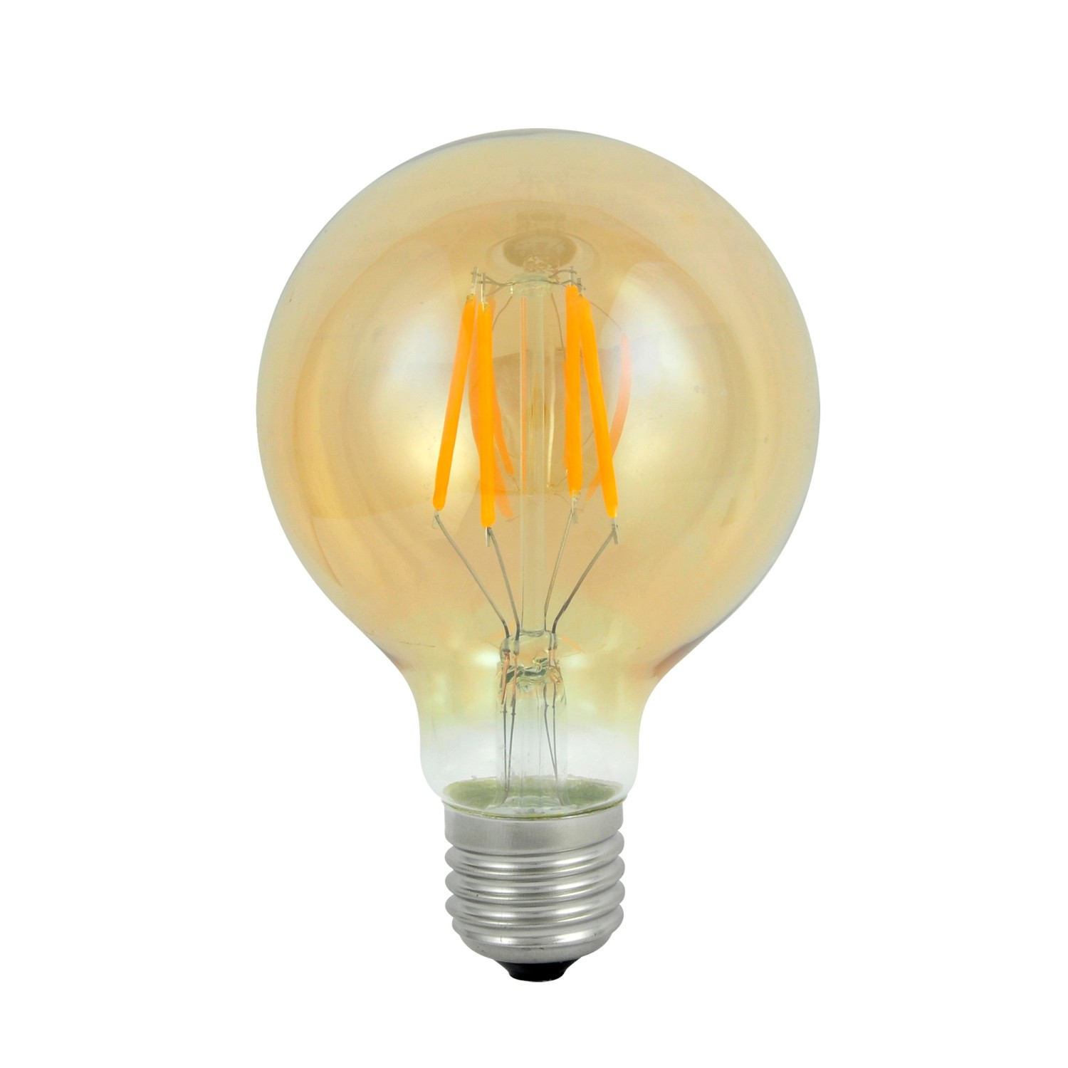 Polux Żarówka LED VINTAGE AMBER G80 E27 4W 2000K 350lm