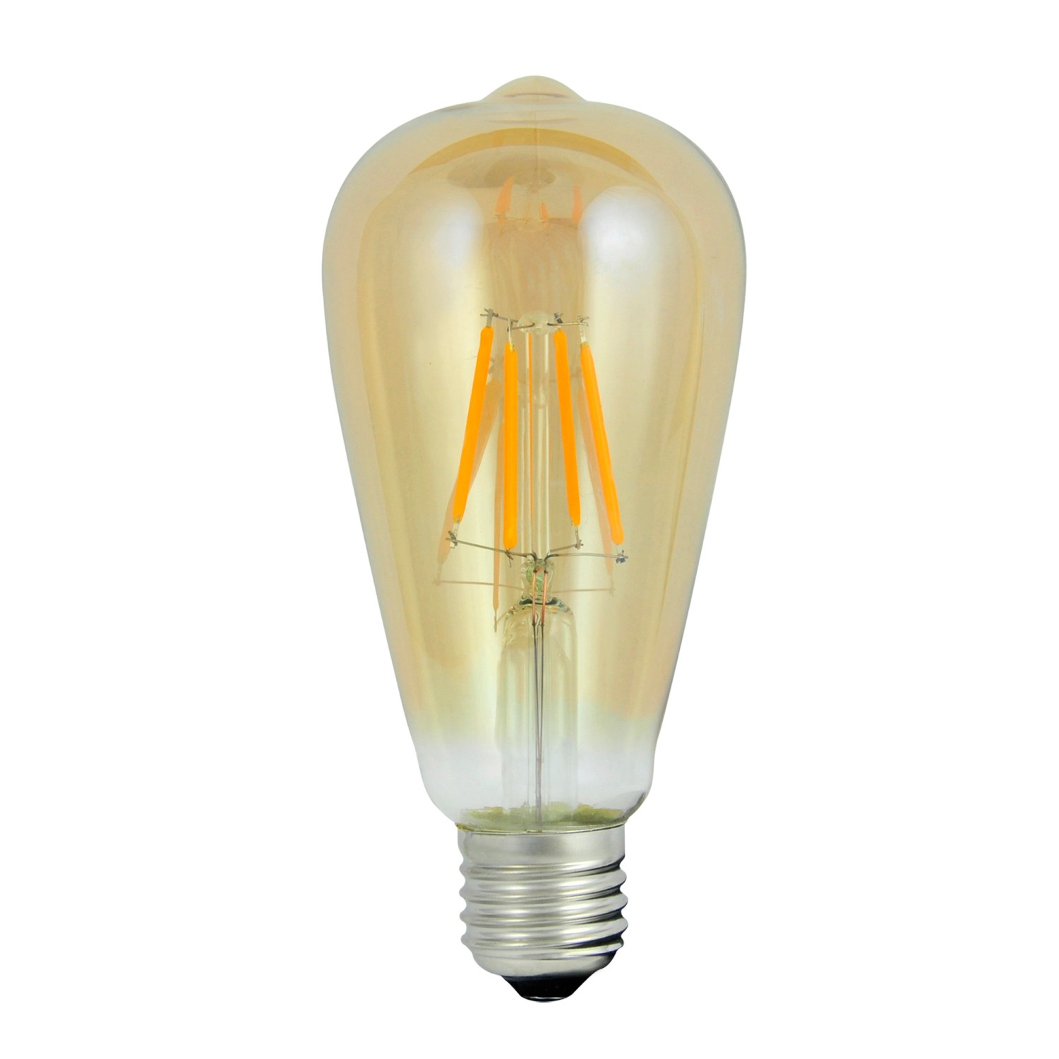 Polux Żarówka LED VINTAGE AMBER ST64 E27 4W 2000K 350lm