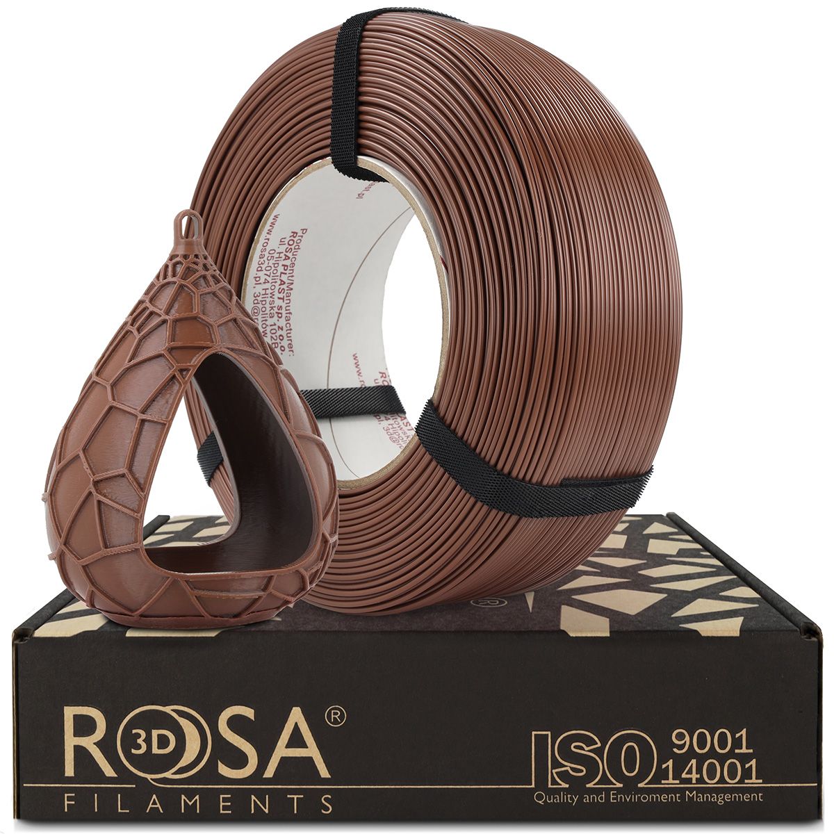 FILAMENT 3D ReFill PET-G Standard HS Milk Chocolate Brown 1,75mm 1kg