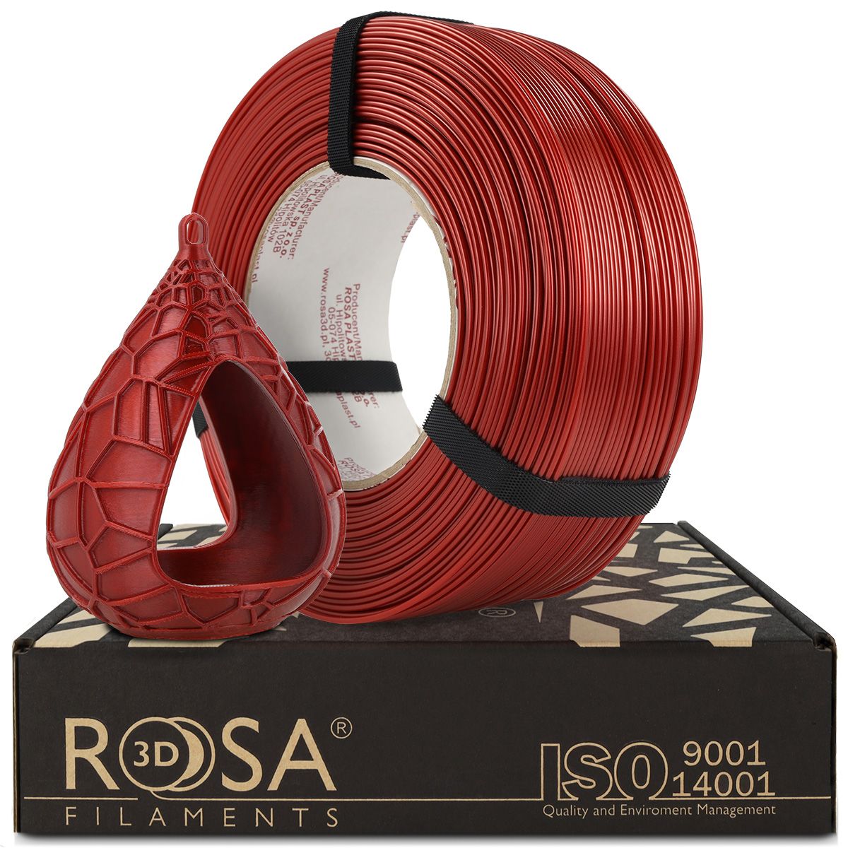 FILAMENT 3D ReFill PET-G Standard HS Burgundy Red 1kg