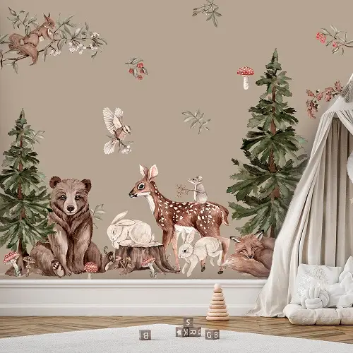 Zestaw Naklejek ściennych Forest XL 330x140 cm
