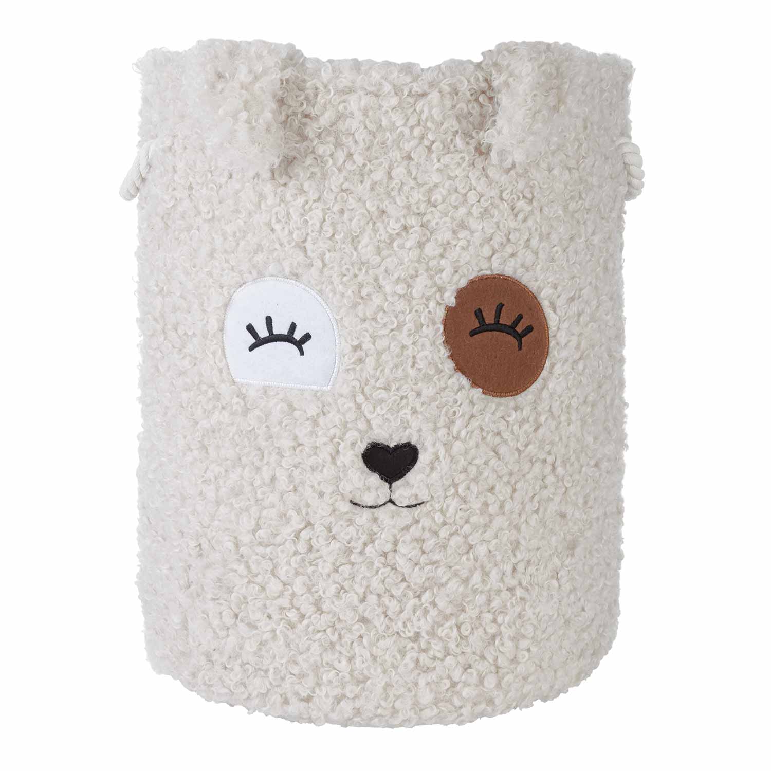 Kosz boucle ecru IN - rozmiar do wyboru - Kosz L: 35x45 cm