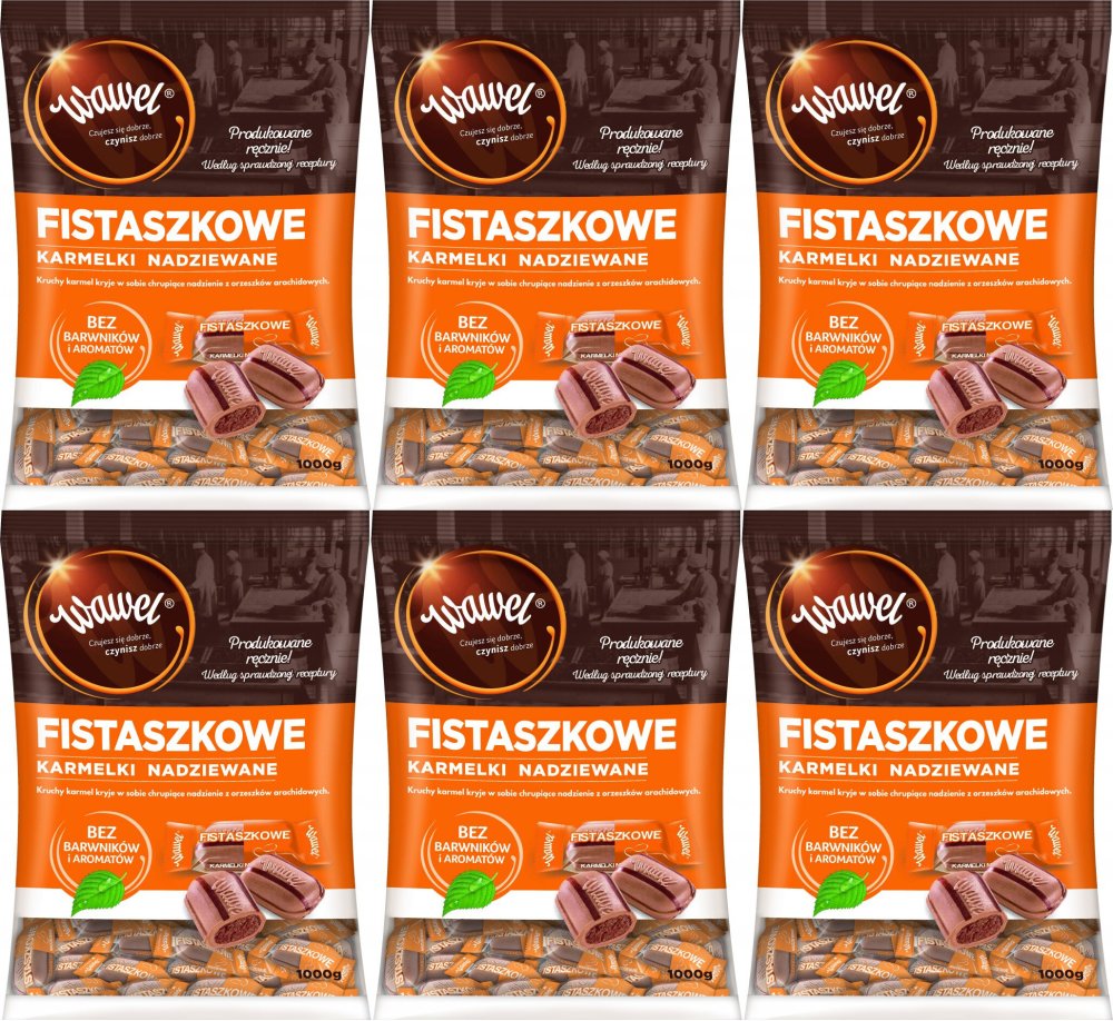 6x Cukierki Wawel, fistaszkowy, 1kg
