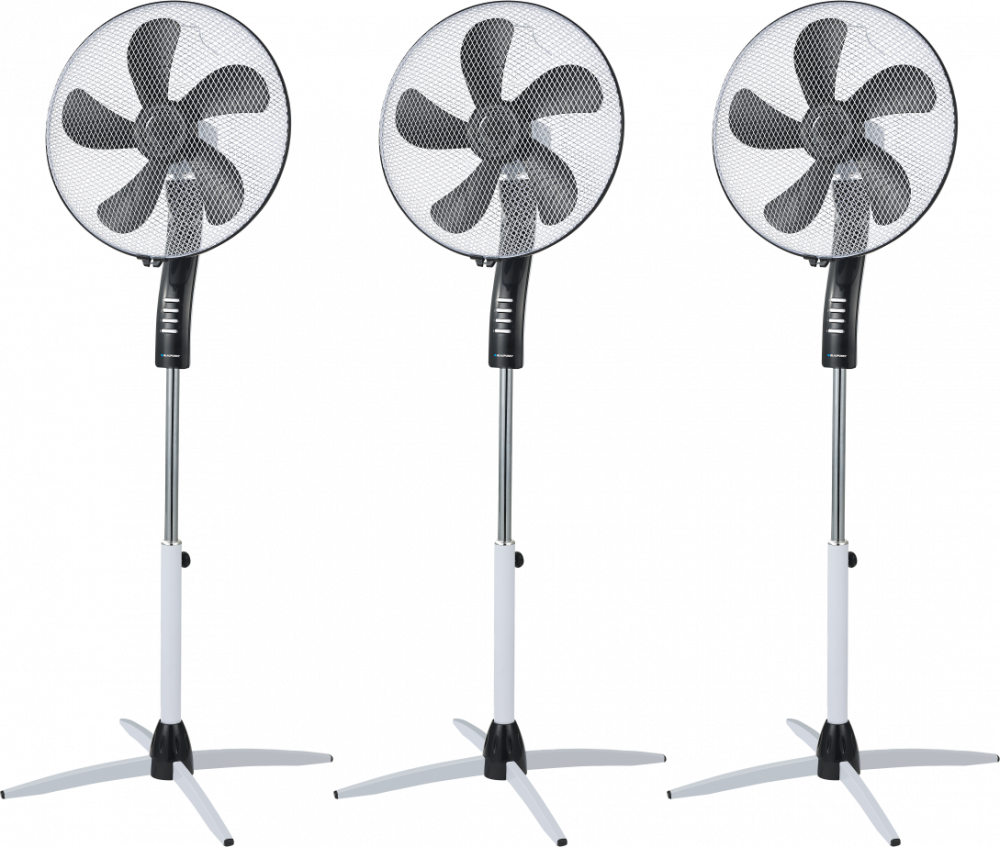 3x Wentylator stojący Blaupunkt ASF501, średnica 40cm, biało-czarny
