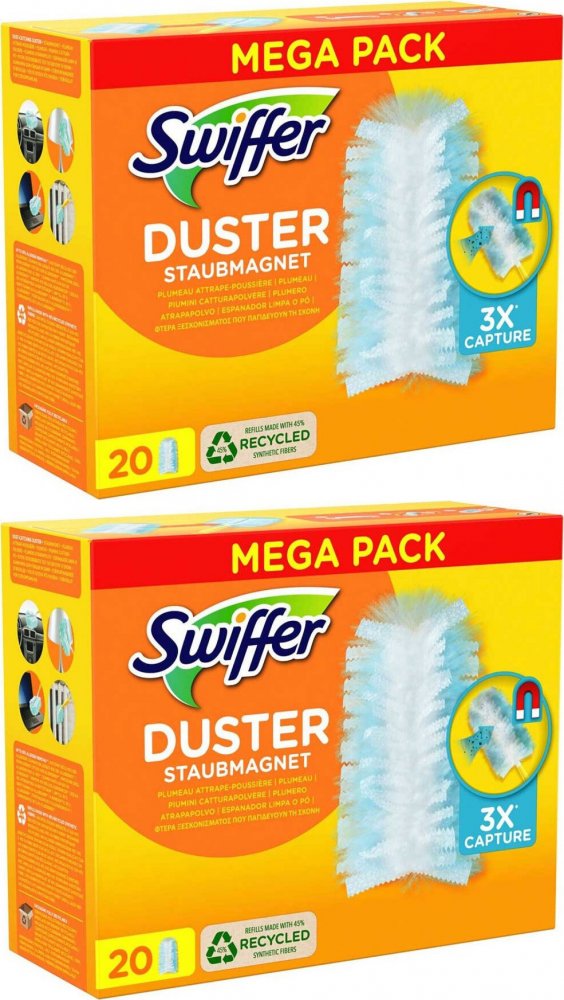2x Wkład wymienny do miotełek Swiffer Duster, do kurzu, 20 sztuk