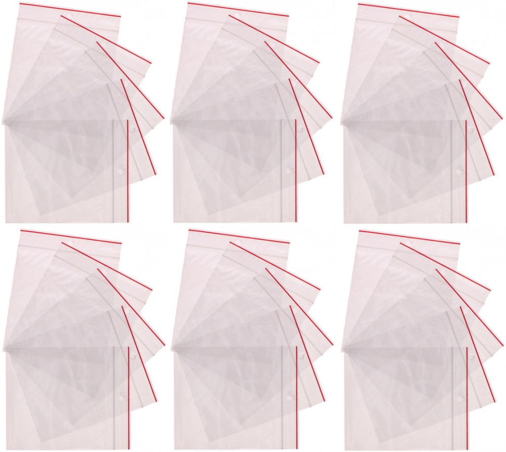 6x woreczki strunowe Emerson, 100x100mm, 100 sztuk, bezbarwny