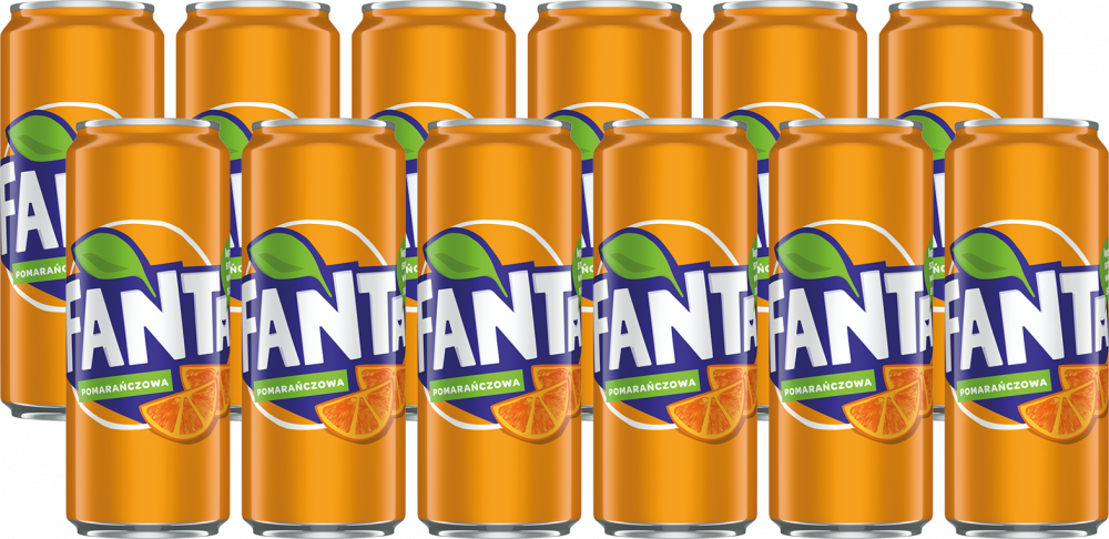 24x napój gazowany Fanta, puszka Sleek, 0.33l