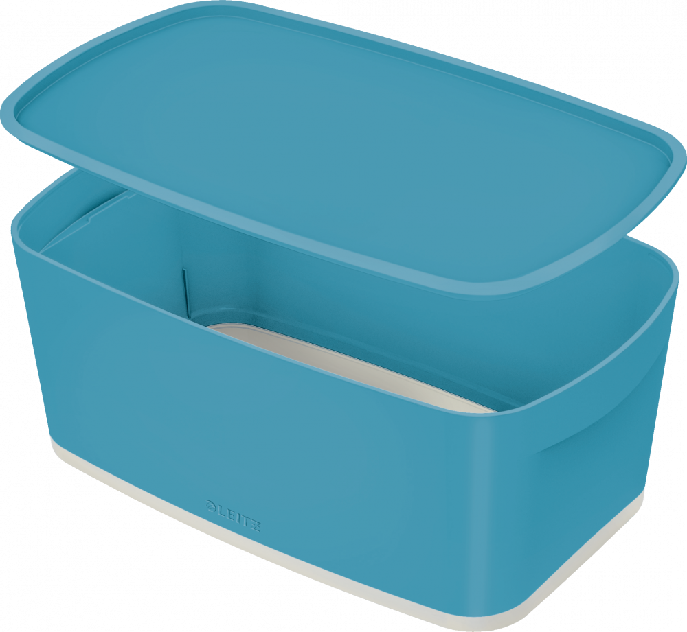 Pojemnik z pokrywką Leitz MyBox Cosy, mały, 318x128x191mm, 5l, niebieski