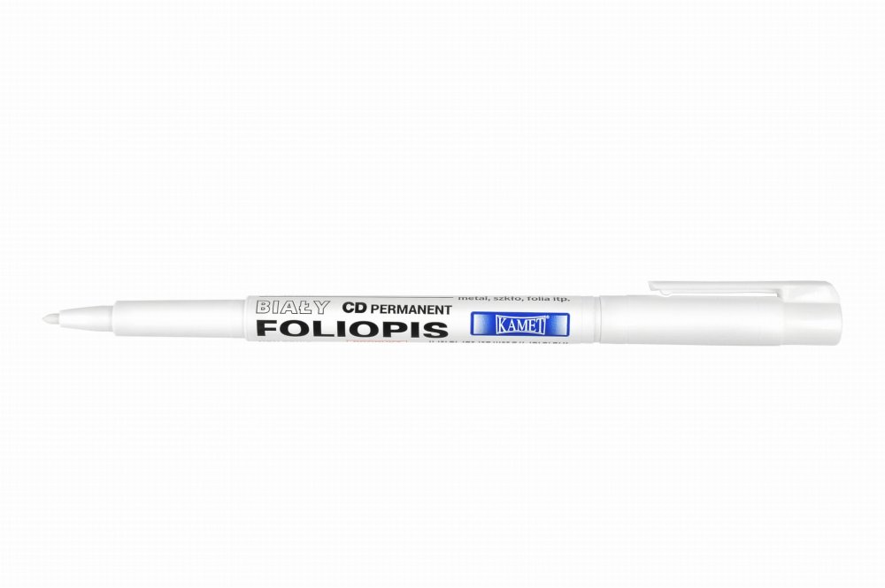 Foliopis Kamet K-100, CD, wodoodporny, biały