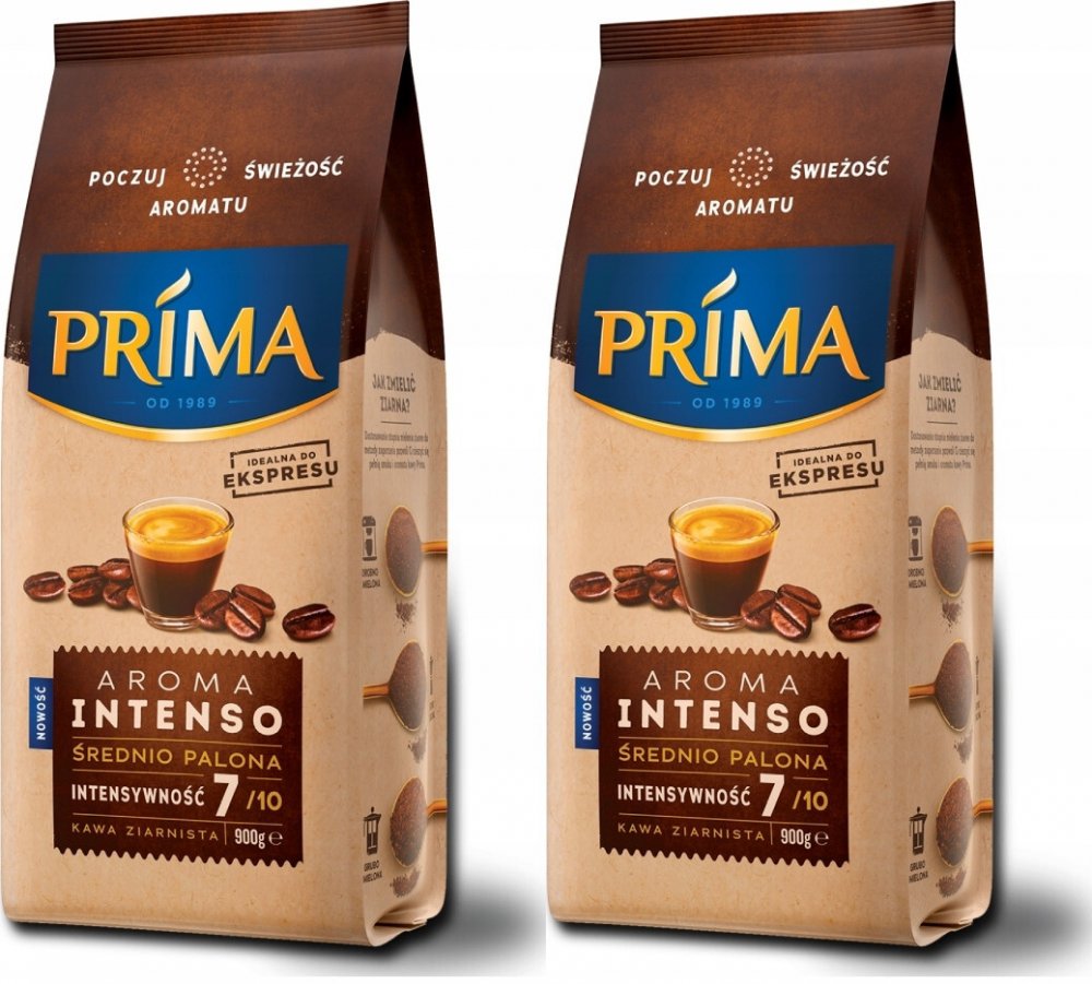2x Kawa ziarnista Prima Aroma Intenso, 900g