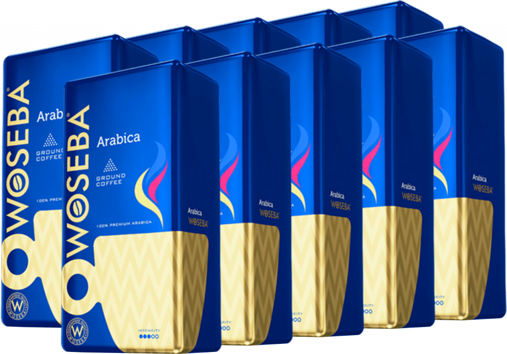 10x Kawa mielona Woseba Arabica, 500g