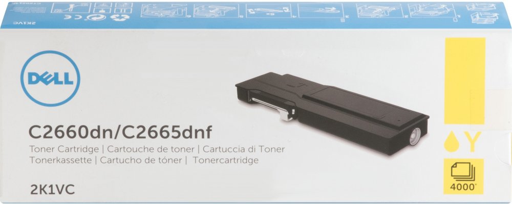 Toner Dell 593-BBBR (2K1VC, YR3W3), 4000 stron, yellow (żółty)