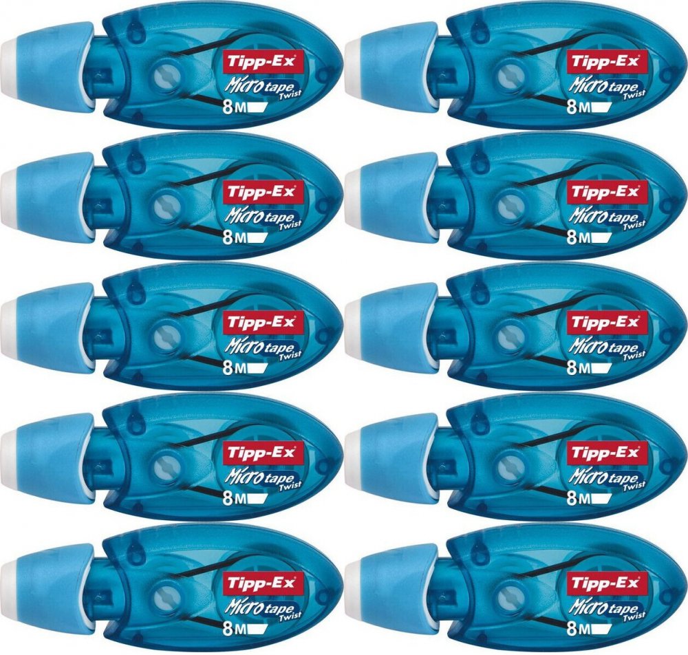 10x Korektor w taśmie Tipp-Ex Micro Tape Twist, 5mmx8m