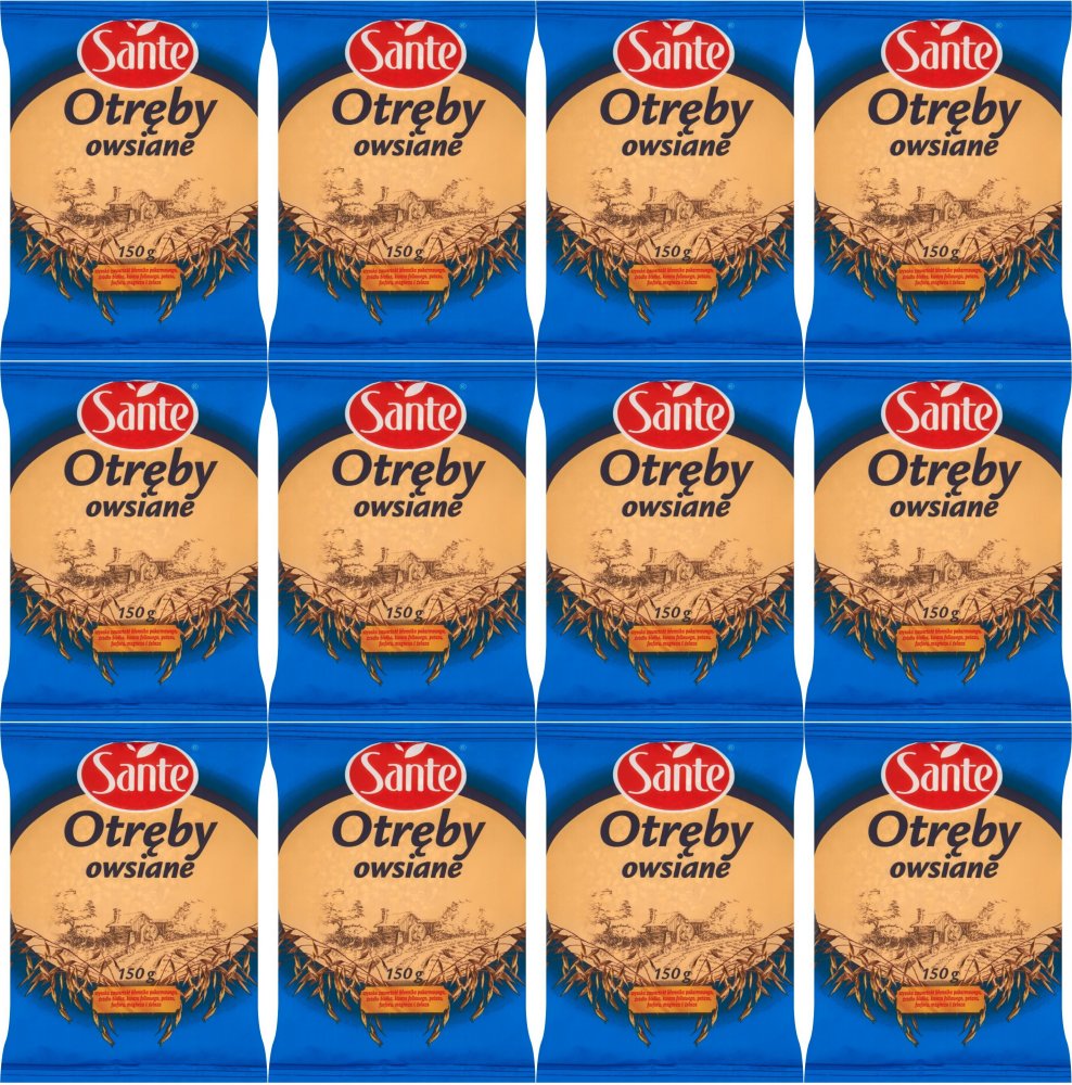 12x Otręby owsiane Sante, 150g