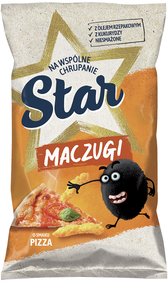 Chrupki kukurydziane Star Maczugi Pizza, 80g