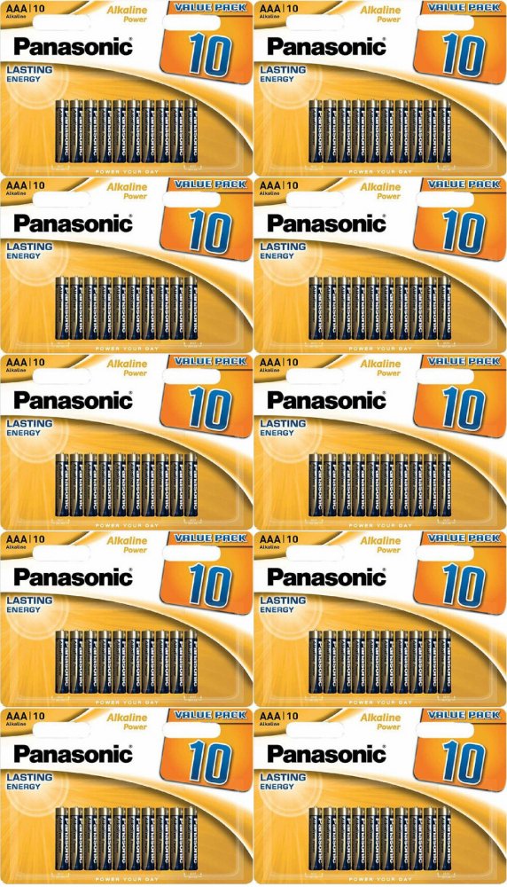 10x Bateria alkaliczna Panasonic Alkaline Power, AAA, 1.5V, LR03, 10 sztuk