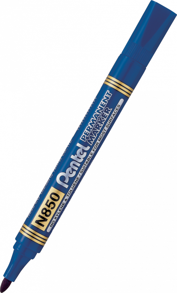 Marker permanentny Pentel N850, okrągła, 4.5mm, niebieski