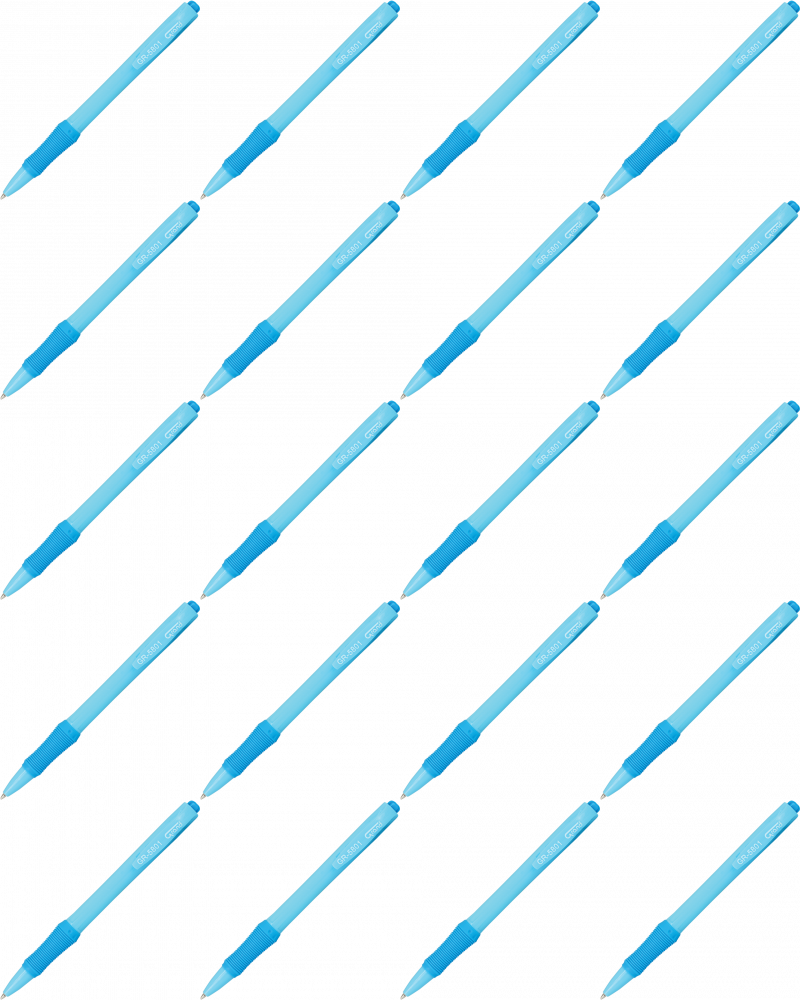 20x Długopis automatyczny Grand GR-5801, 0.7mm, niebieski, niebieska obudowa