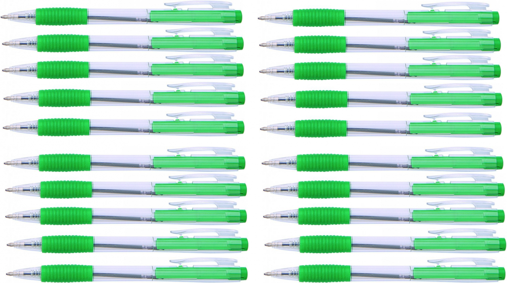 100x Długopis automatyczny Office Products, 0.7mm, zielony
