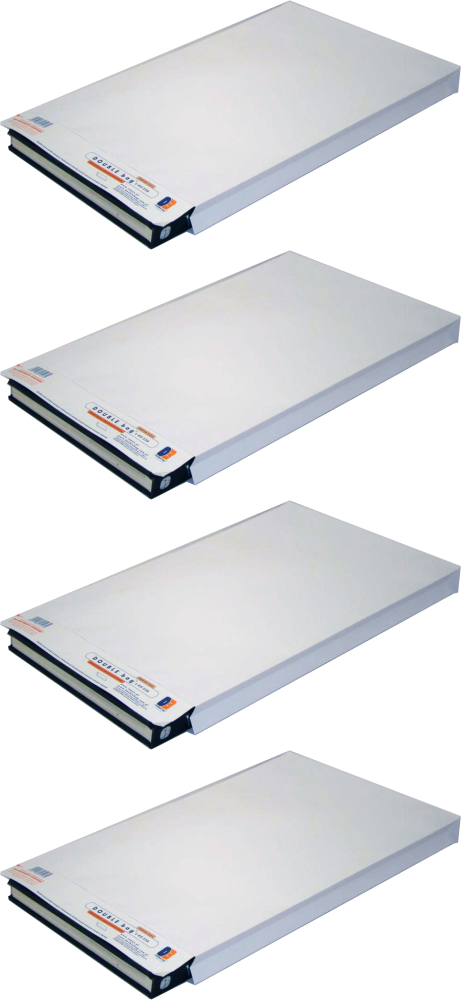 4x Koperta rozszerzana Double Bag E-DS-220, dwuwarstwowa, z paskiem HK, 280x440x60mm, 15 sztuk, biały