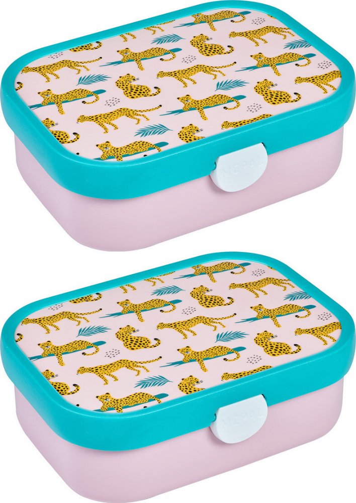 2x Lunchbox Mepal Campus, leopard, 750ml, 18x13x6cm