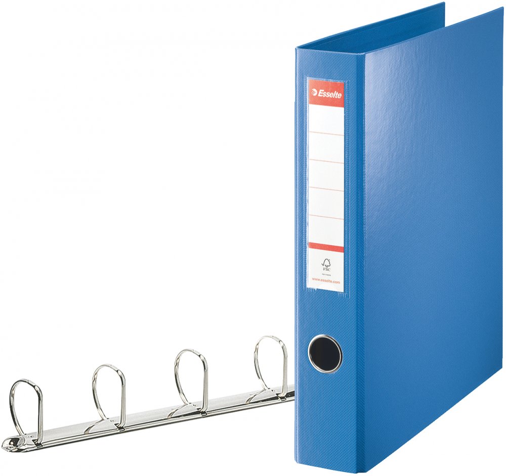 Segregator Esselte Combi, A4, szerokość grzbietu 60 mm, do 380 kartek, niebieski