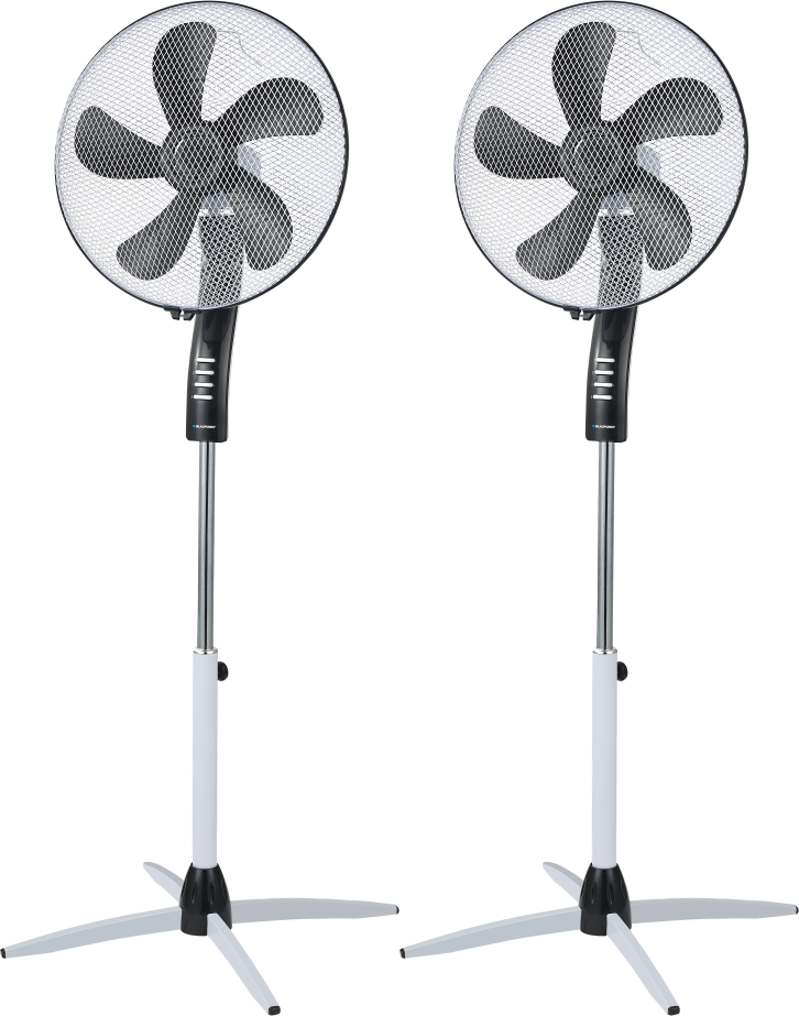 2x Wentylator stojący Blaupunkt ASF501, średnica 40cm, biało-czarny