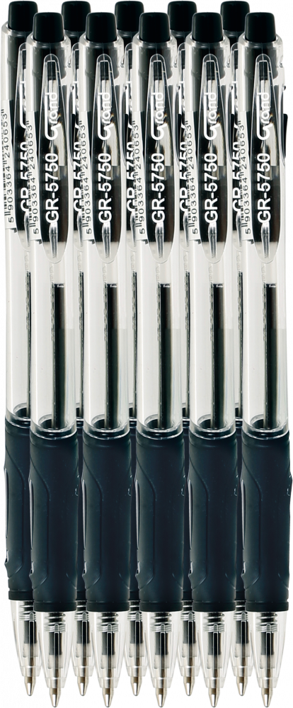 10x Długopis automatyczny Grand GR-5750, 0.7mm, czarny