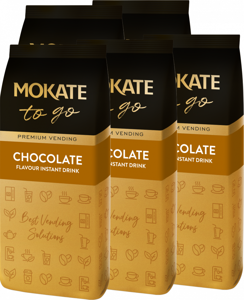5x Napój czekoladowy Mokate Premium, 1kg